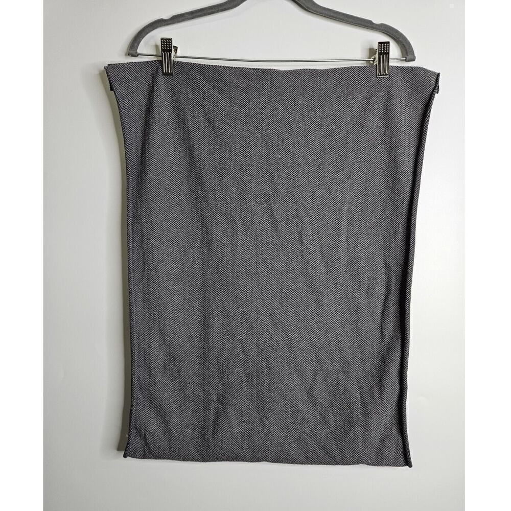 Ivivva by Lululemon Village Chill Scarf In Herringbone Slate Black Convertible
